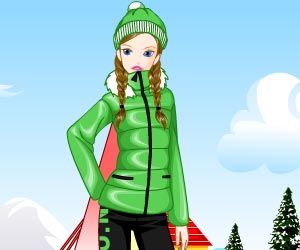 Skier girl oyunu oyna