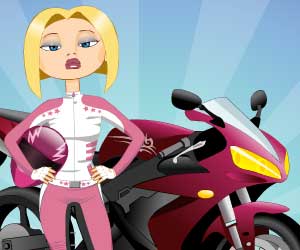 Biker girl oyunu oyna