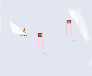 Skier man oyunu oyna