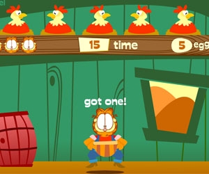 Garfield Collects Eggs oyunu oyna