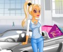 game Dress Up Girl with Race Car