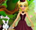 Blonde girl dressing games